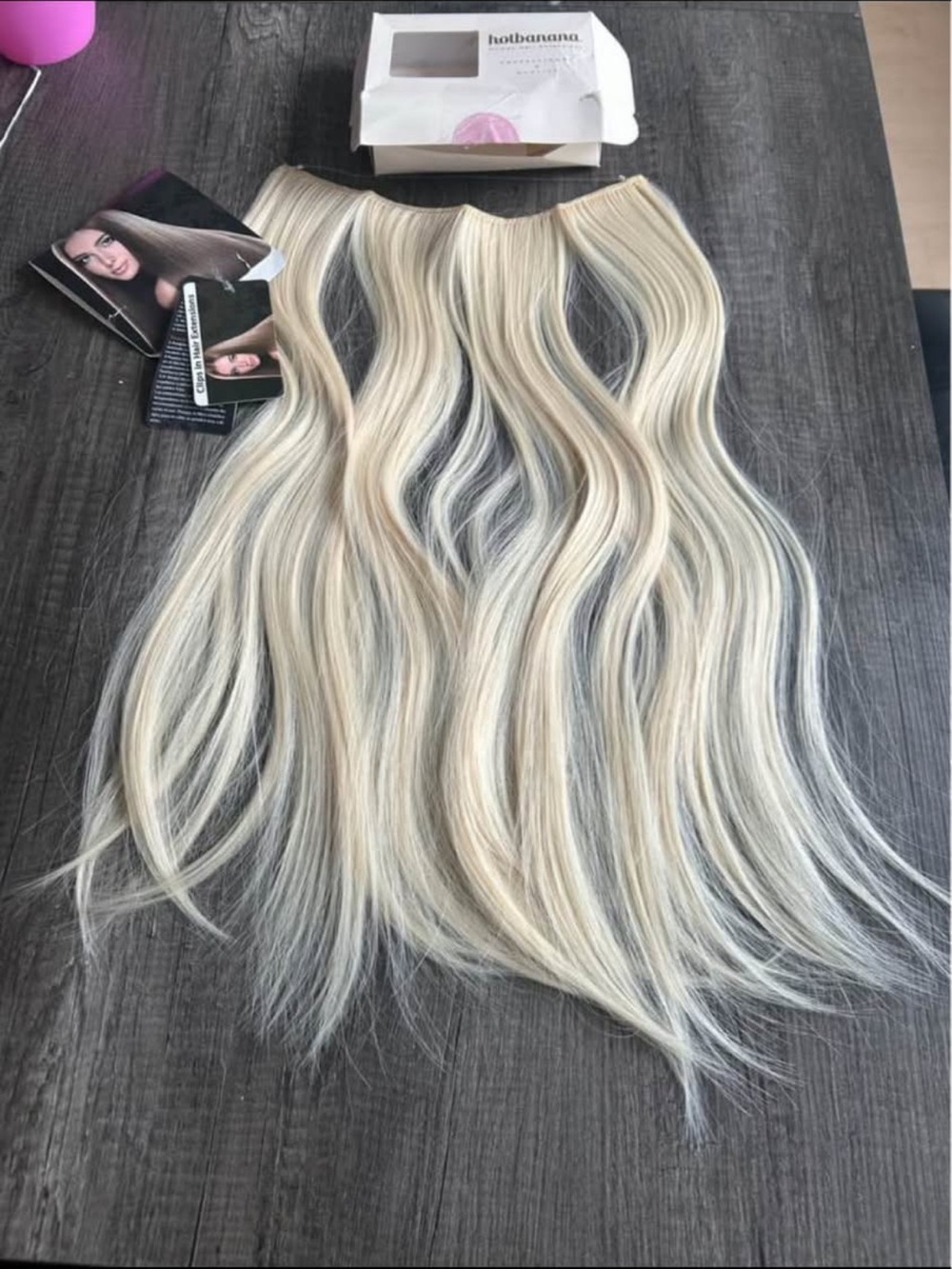 Hot Banana Blonde Clip-In Extensions - Halo shade 60